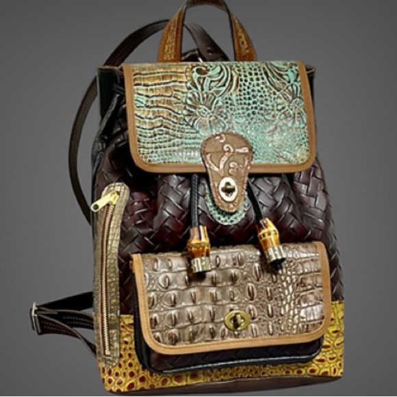 Elie Handbags, genuine, leather backpack - Picture 8 of 10